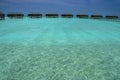 Over water bungalows Royalty Free Stock Photo