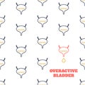 Overactive bladder organ disease awareness medical poster