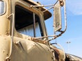 Overall mirror of the truck against the blue sky Royalty Free Stock Photo