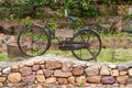 An overall partial close-up of an old rusty bicycle Royalty Free Stock Photo