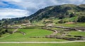 Overall view of the ancient Inca ruins of Ingapirca