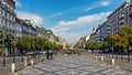 Overall view of Wenceslas Square Royalty Free Stock Photo