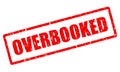 Overbooked vector stamp