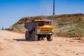 Overburden mining in a kaolin quarry