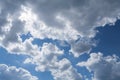 Overcast sky against a sunlight Royalty Free Stock Photo