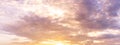 Overcast morning colorful sky panorama background Royalty Free Stock Photo