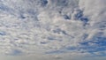 overcast rare cute white clouds in the summer sky - photo of nature