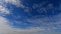 overcast rare pretty white cumulus in the summer sky - photo of nature