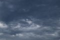 Overcast sky with dark clouds, The gray cloud ,Before rain. Royalty Free Stock Photo