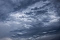 Overcast sky with dark clouds, The gray cloud ,Before rain. Royalty Free Stock Photo