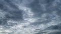 Overcast sky. Dramatic gray sky and dark clouds before rain in rainy season. Cloudy and moody sky. Storm sky. Gloomy and moody Royalty Free Stock Photo