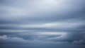 Overcast Sky with Dramatic Layers of Dark Grey Clouds and Soft Light weather atmospheric Royalty Free Stock Photo