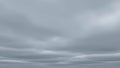 Overcast Sky with Layers of Gray Clouds Royalty Free Stock Photo