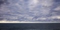 Overcast sky over ocean Royalty Free Stock Photo