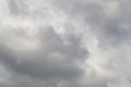 Overcast sky of rain clouds forming in the sky in concept of climate. Royalty Free Stock Photo