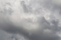 Overcast sky of rain clouds forming in the sky in concept of climate. Royalty Free Stock Photo