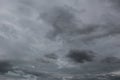 Overcast sky of rain clouds forming in the sky in concept of climate. Royalty Free Stock Photo