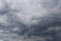 Overcast sky of rain clouds forming in the sky in concept of climate. Royalty Free Stock Photo