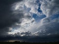 Overcast sky with storm clouds Royalty Free Stock Photo