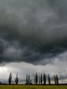 Overcast sky with storm clouds