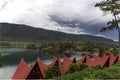 Overcast Sky Under Batak Houses.