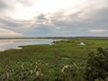 Overcast summer evening on the Gulf Coast