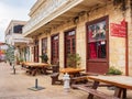 Overcast view of the building in La Villita Historic Village Royalty Free Stock Photo