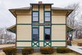 Overcast view of the 1879 Chicago and Alton RR Depot