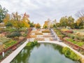 Overcast view of the garden of Myriad Botanical Gardens Royalty Free Stock Photo