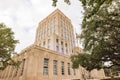 Overcast view of the Houston city hall Royalty Free Stock Photo