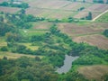 Overcast view of the landscape of Jinhu Township Royalty Free Stock Photo