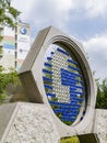 Overcast view of the sign of Chunghwa Telecom Southern District Taipei Service Center Royalty Free Stock Photo