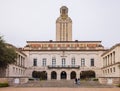 Overcast view of the UT Tower of University of Texas at Austin