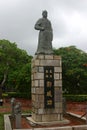 Overcast view of the Zheng Chenggong memorial statue Royalty Free Stock Photo