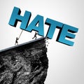 Overcome Hate Concept