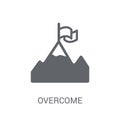 Overcome icon. Trendy Overcome logo concept on white background