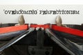 Overcoming perfectionism is shown using the text