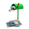 Overcrowded Mailbox Royalty Free Stock Photo