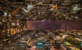 Overcrowded residential building in Hong Kong