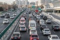 Overcrowding city traffic in beijing