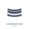 Overdenture icon. Trendy flat vector Overdenture icon on white b Royalty Free Stock Photo