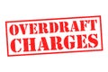 OVERDRAFT CHARGES Rubber Stamp