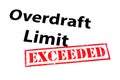 Overdraft Limit Exceeded