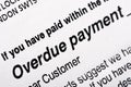 Overdue Payment Bill Royalty Free Stock Photo