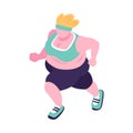 Overeating Running Girl Composition