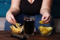 Overeating, sedentary lifestyle, bad habits