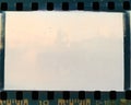 Overexposed Vintage Film Negative Frame Texture Royalty Free Stock Photo