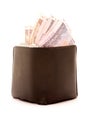 Overfilled wallet Royalty Free Stock Photo