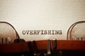 Overfishing concept view