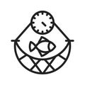 Overfishing Icon Image. Royalty Free Stock Photo